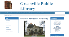 Desktop Screenshot of greenvillepubliclibrary.org