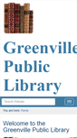 Mobile Screenshot of greenvillepubliclibrary.org
